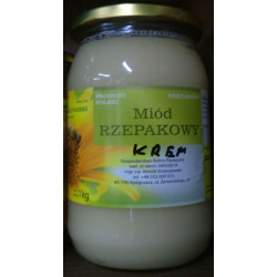 Miód rzepakowy kremowany 1kg