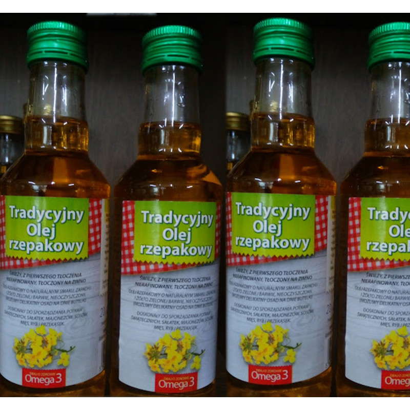 Tradycyjny olej rzepakowy z Omega 3 - 200ml