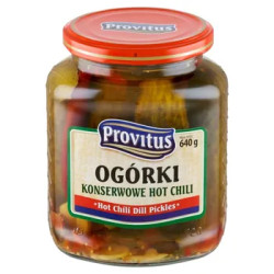 Ogórki konserwowe Hot Chilli 640g