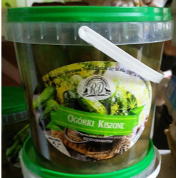 Ogórki kiszone w wiaderku - Droźdź