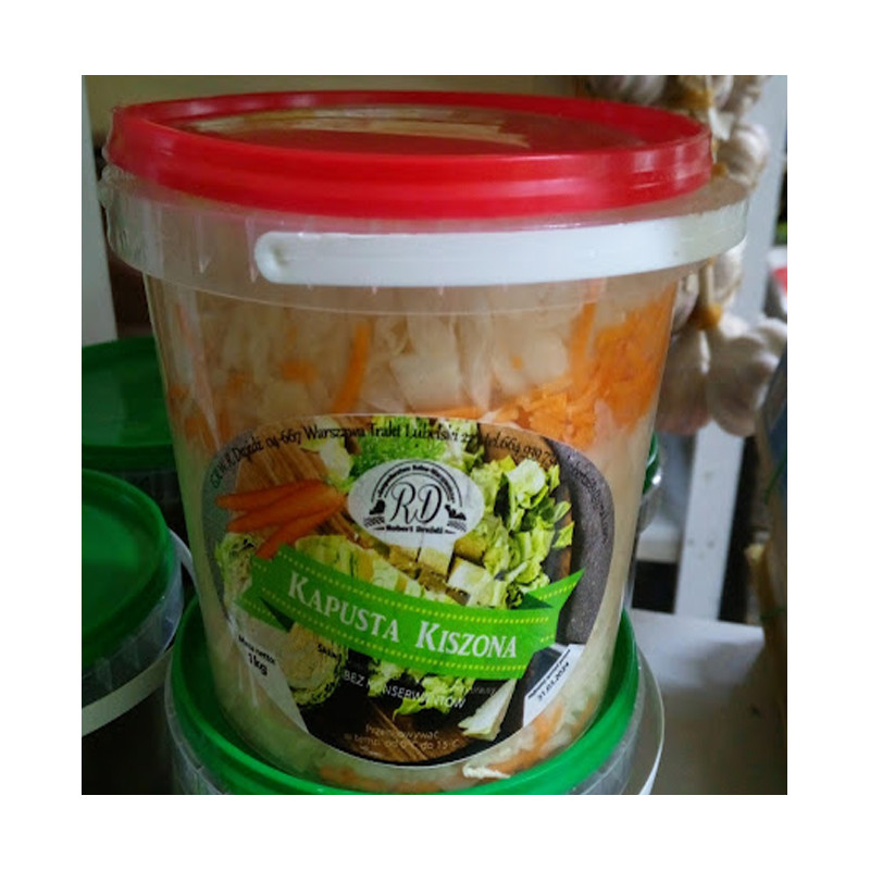 Kapusta kiszona w wiaderku 1kg - Drożdż